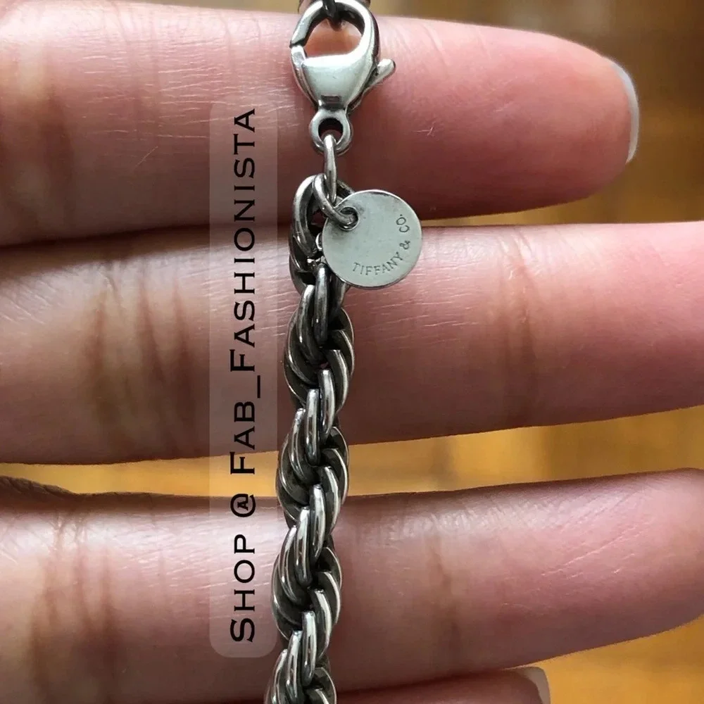 Tiffany co Sterling Silver Vintage Rope twist bracelet